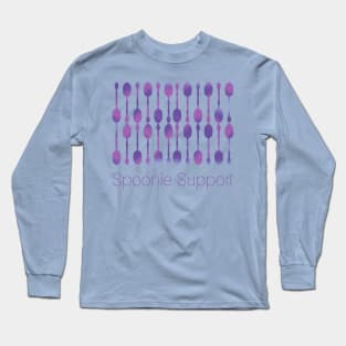 Spoonie Support! (Purple) Long Sleeve T-Shirt